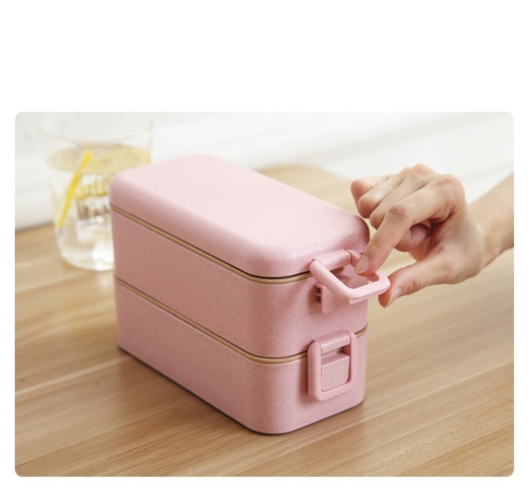 Multi-layer wheat straw lunch box