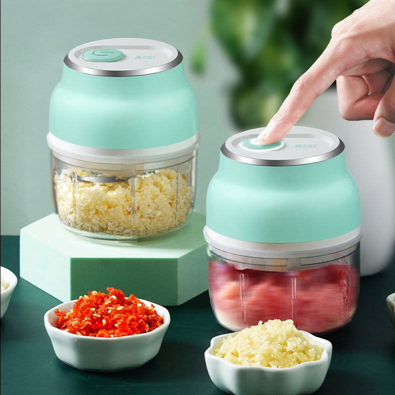 Portable electric mini food chopper