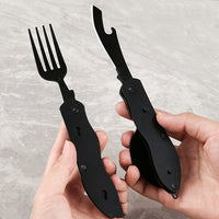 Outdoor Folding Knife and Fork Set.